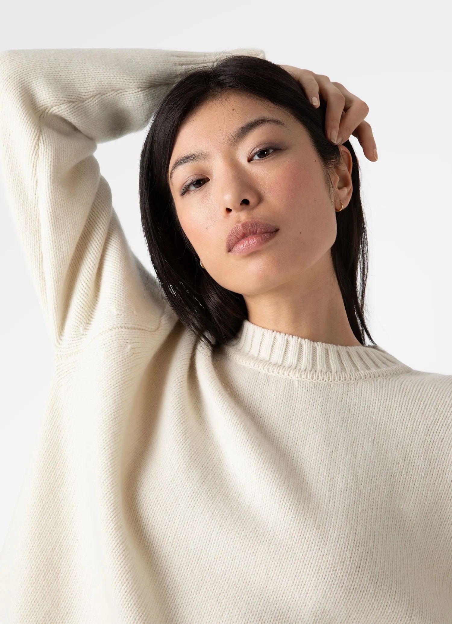 Women's Roxburgh Cashmere Jumper in Undyed