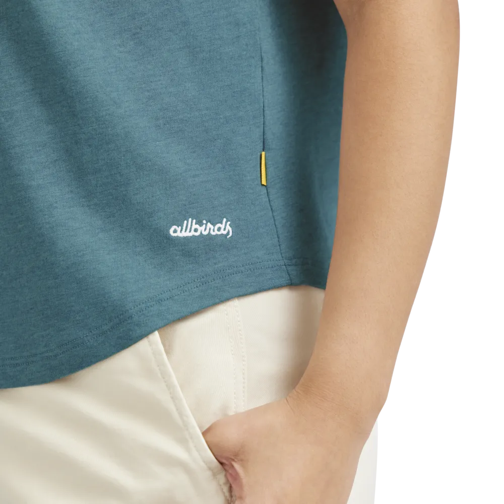 Women's Soft Merino Tee - Chasm Teal