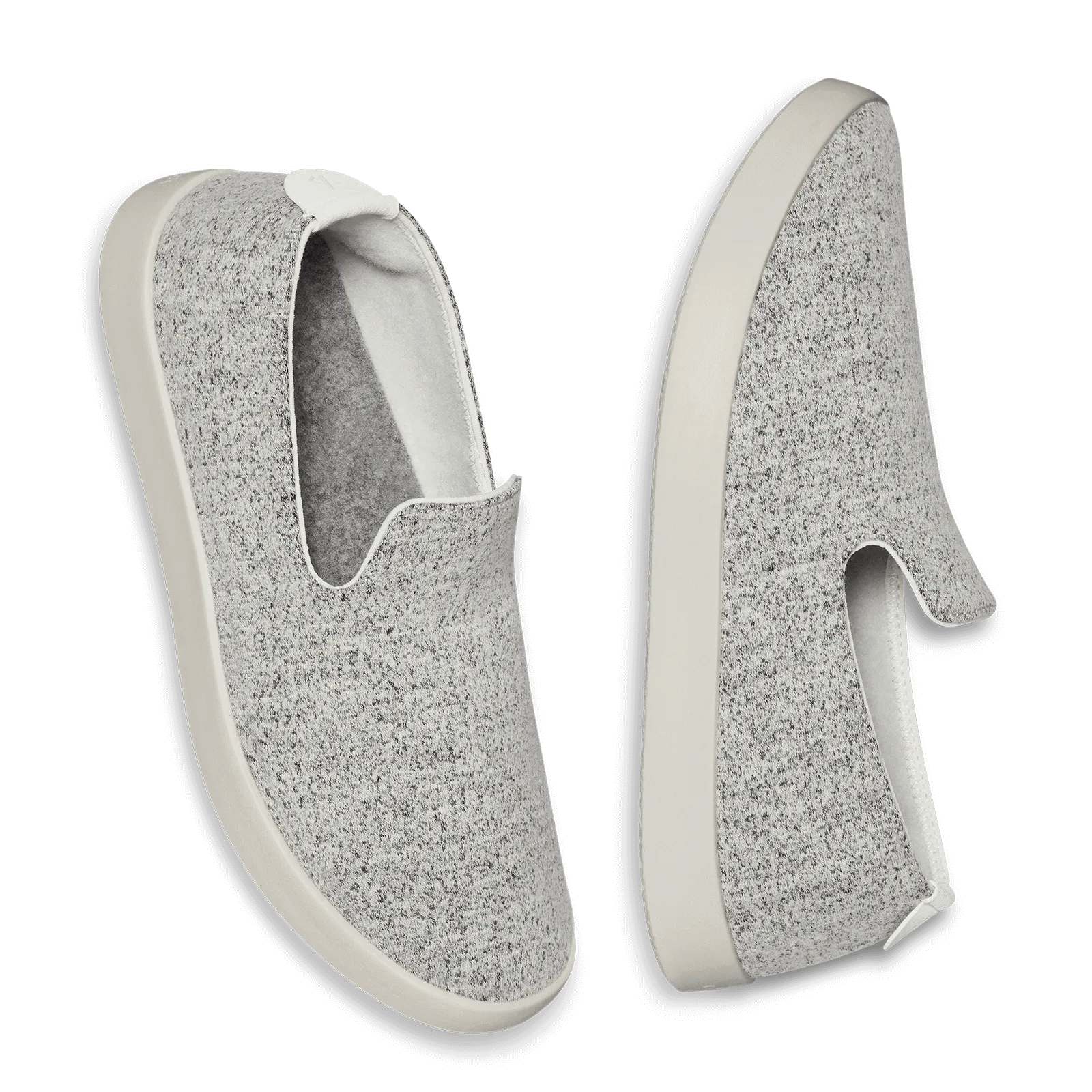 Women's Wool Loungers - Dapple Grey (Cream Sole)