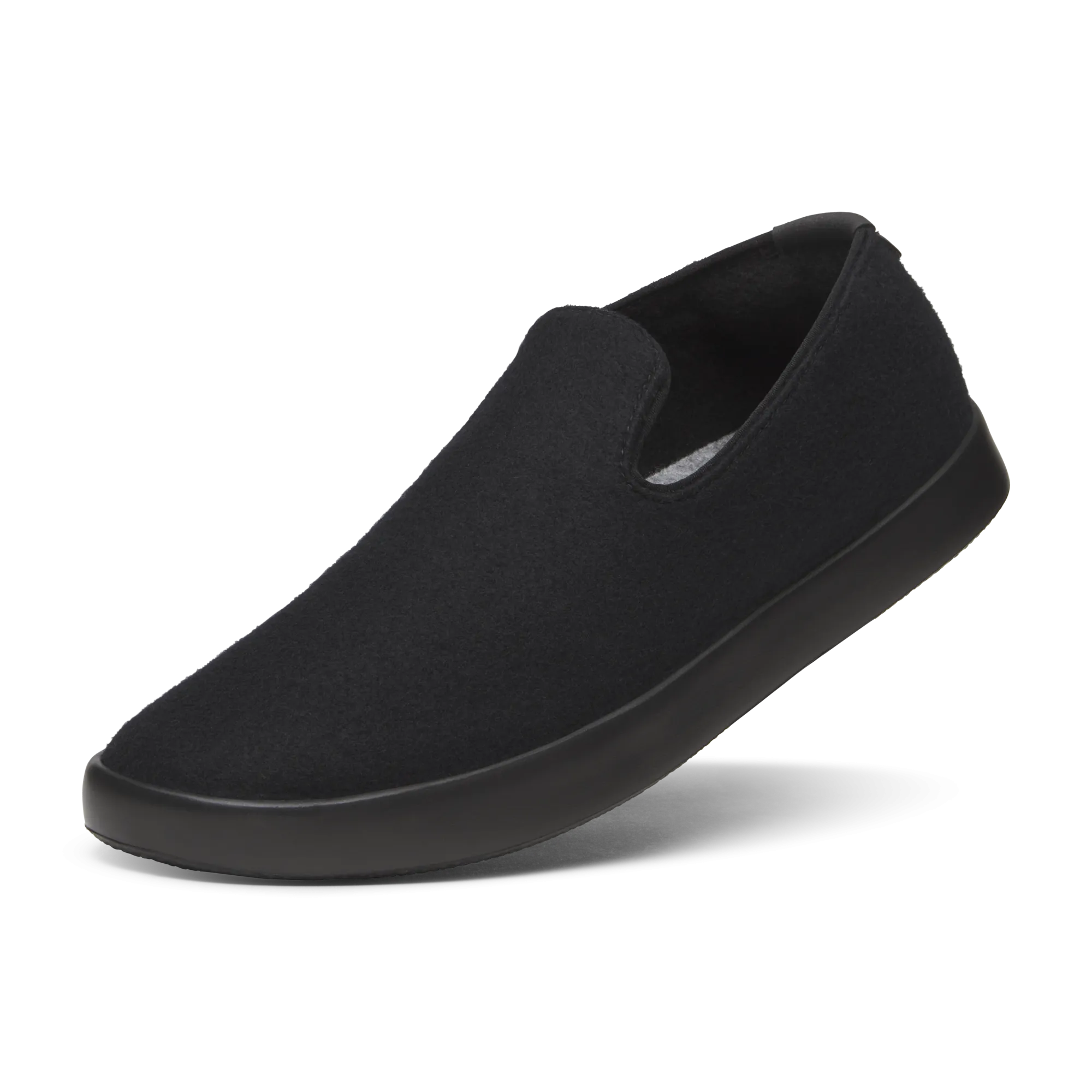 Women's Wool Loungers - Natural Black (Natural Black Sole)