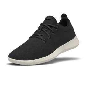 Women's Wool Runners - True Black (Cream Sole)