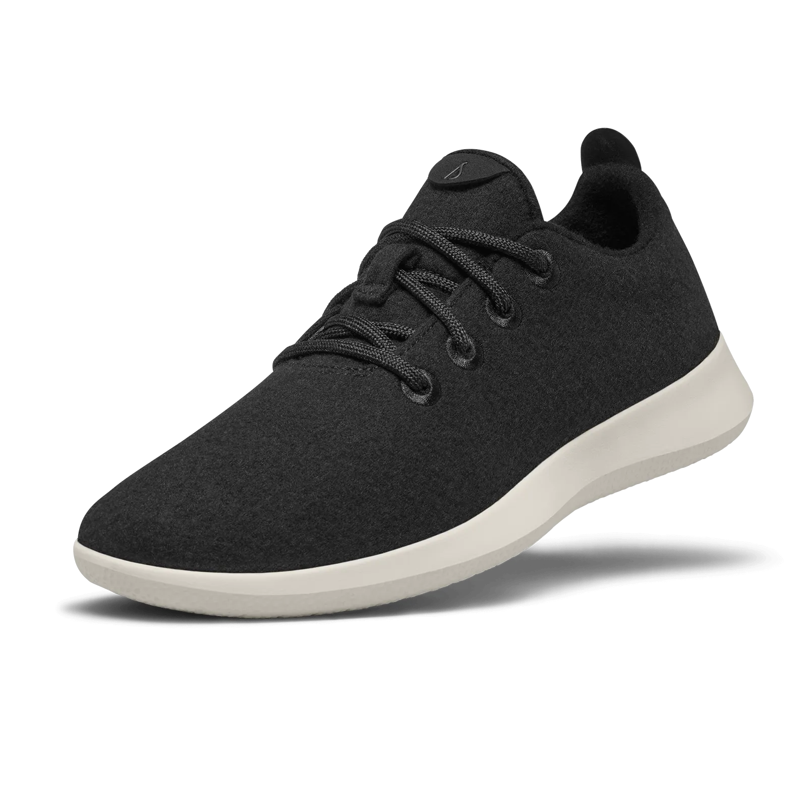 Women's Wool Runners - True Black (Cream Sole)